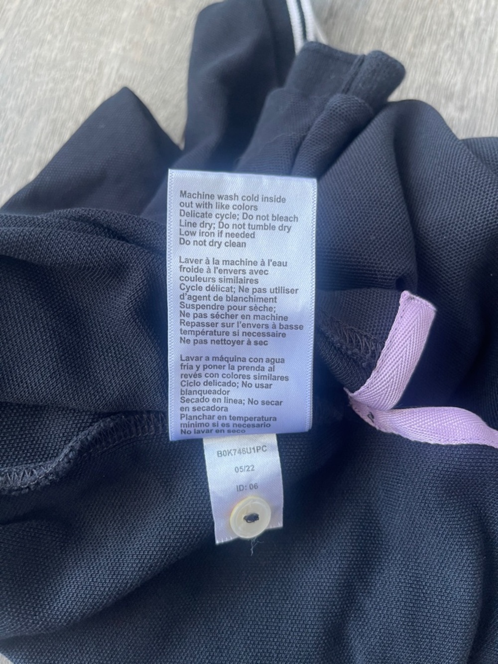 Psycho Bunny Black Polo with Pink Accents Kids - Picture 12 of 13